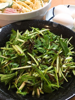 シャキシャキ水菜が美味しいサラダ(^^)-レシピのメイン写真