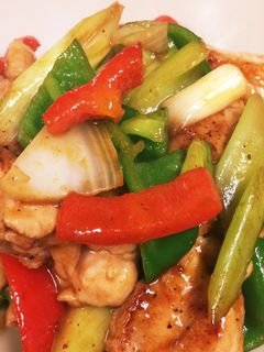 ☆鶏モモとセロリの麻婆炒め☆-レシピのメイン写真