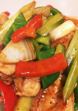 ☆鶏モモとセロリの麻婆炒め☆-レシピのメイン写真