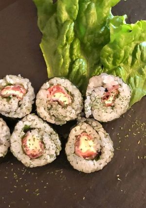生ハムとクリームチーズの洋風太巻-レシピのメイン写真