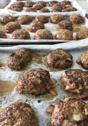 大量生産ハンバーグ(加工食品用)-レシピのメイン写真