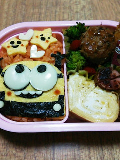 今日のキャラ弁12/4(ミニオンズ ボブ-レシピのメイン写真