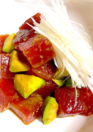 鮪とアボカドの山葵醤油和え-レシピのメイン写真