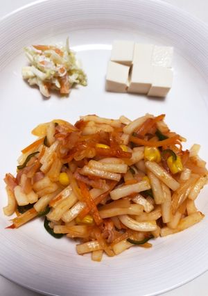 完了期☆ナポリタンうどん-レシピのメイン写真