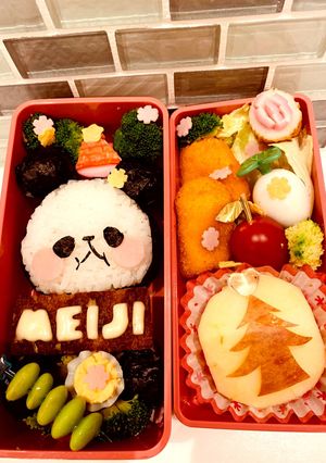 もちもちパンダ クリスマス キャラ弁-レシピのメイン写真
