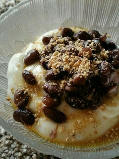 ♡煮豆すり胡麻ヨーグルト♡-レシピのメイン写真