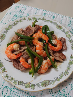 豚肉(お肉)海老野菜オイスターソース炒め-レシピのメイン写真