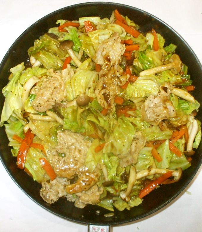 豚肉キャベツの野菜炒め♪簡単カレールー味-レシピのメイン写真