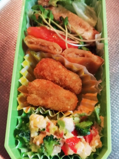 お弁当の彩りにブロッコリーとかに卵チーズ-レシピのメイン写真