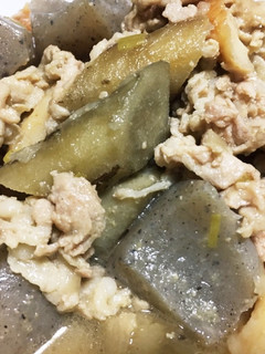 豚肉とごぼうの味噌煮-レシピのメイン写真