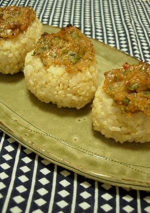 ネギ味噌焼きおにぎり-レシピのメイン写真