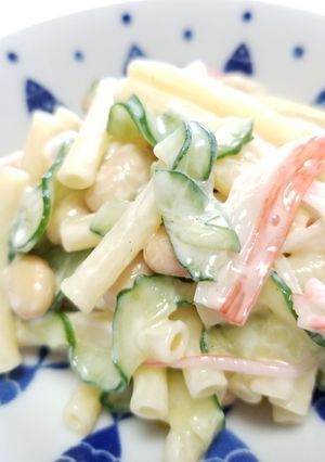☆作り置きに♪大豆入りマカロニさらだ☆-レシピのメイン写真