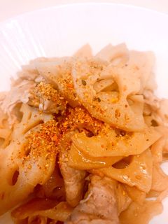 つくおき★レンコンと豚こまの甘辛炒め-レシピのメイン写真