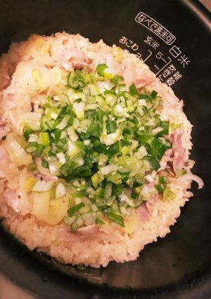 豚バラネギ塩炊き込みご飯-レシピのメイン写真