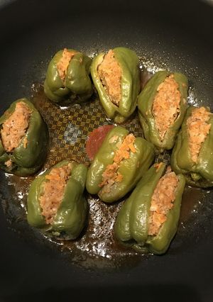 苦くない!まるごとピーマンの肉詰め-レシピのメイン写真
