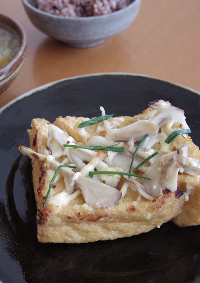 厚揚げと舞茸のマヨネーズ焼き-レシピのメイン写真