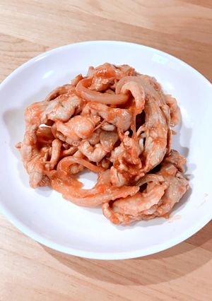 美味しい！簡単！豚肉のケチャップ炒め-レシピのメイン写真
