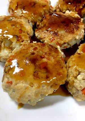 大人の給食☆レンコンのつくね焼き-レシピのメイン写真