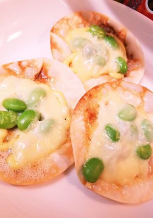 ❀餃子の皮ピザ(枝豆チーズ)❀-レシピのメイン写真