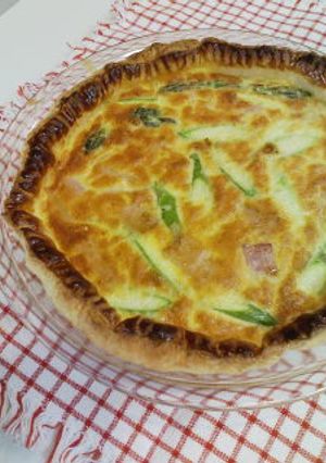 アスパラとグリーンピースで春味キッシュ♪-レシピのメイン写真