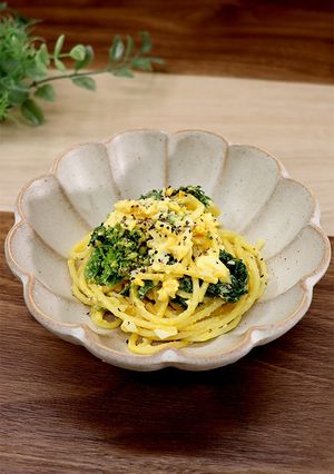 季節を味わう♡菜の花のスパサラ-レシピのメイン写真