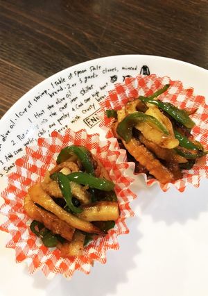 お弁当にも♪ピーマンと竹輪の炒め物-レシピのメイン写真