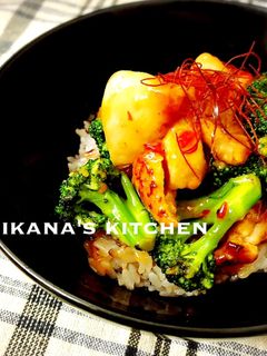 スイチリで☆ブロッコリー入り鶏チリ丼☆-レシピのメイン写真
