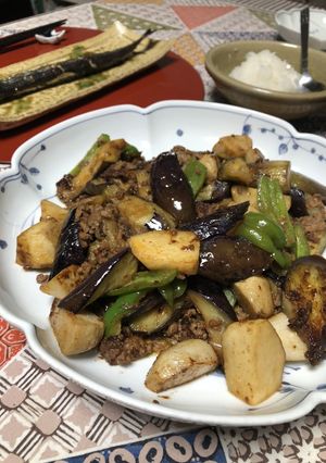 なすと里芋の味噌炒め-レシピのメイン写真