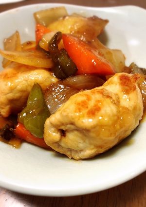お麩の肉巻きで酢豚風★黒酢あん-レシピのメイン写真