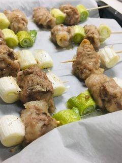 豚コマで!熱々ねぎま-レシピのメイン写真
