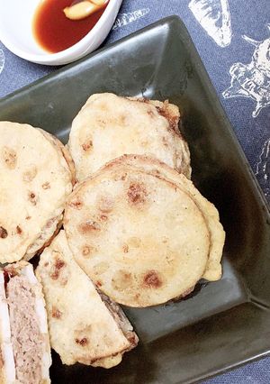 レンコンのはさみ揚げ-レシピのメイン写真