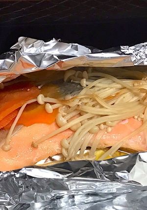 簡単！入れるだけ！鮭のホイル焼き♡-レシピのメイン写真