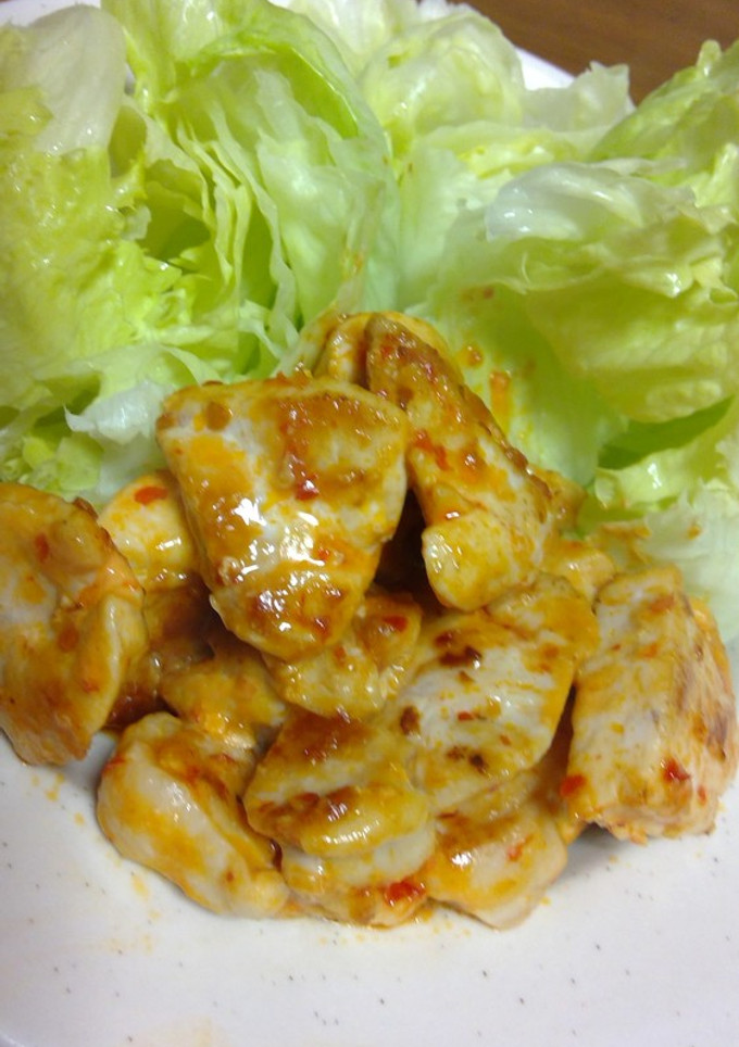 鶏むね肉の豆板醤マヨ炒め-レシピのメイン写真