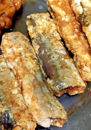 生姜の効いた甘辛タレでさんまの竜田揚げ！-レシピのメイン写真