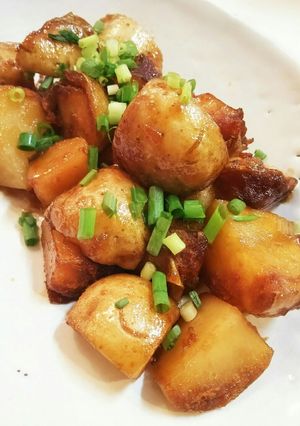 レンジでじゃが芋の煮っころがしバター醤油-レシピのメイン写真
