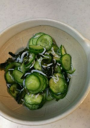 しらすときゅうりの酢のもの-レシピのメイン写真