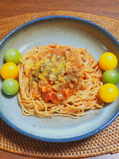 茄子トマトソースのスパゲッティ-レシピのメイン写真
