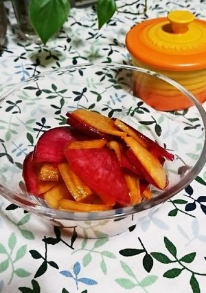 紅大根と柿の赤いサラダ☆-レシピのメイン写真