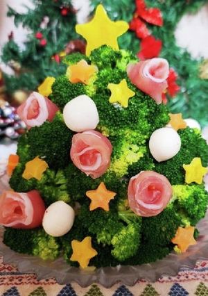 クリスマスに♪簡単ブロッコツリーサラダ-レシピのメイン写真