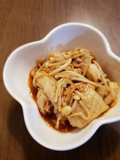 鶏皮とえのきの中華風和えもの-レシピのメイン写真