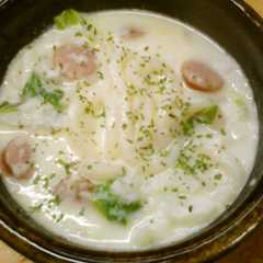 รูปของ 風邪に効く？大根生姜大蒜のシチューうどん