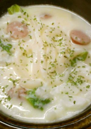 風邪に効く？大根生姜大蒜のシチューうどん-レシピのメイン写真