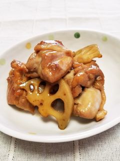 ☆鶏もも肉とレンコンの甘辛炒め☆-レシピのメイン写真