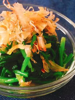 レンジで簡単!ほうれん草のお浸し-レシピのメイン写真