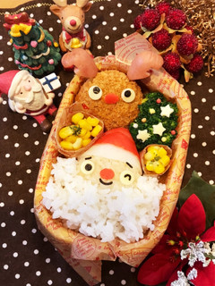 キャラ弁♡サンタさんとトナカイさん-レシピのメイン写真