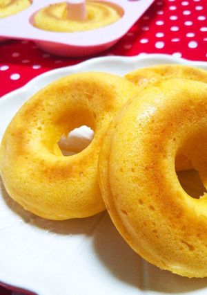 かぼちゃと豆腐のもちふわ焼きドーナツ-レシピのメイン写真