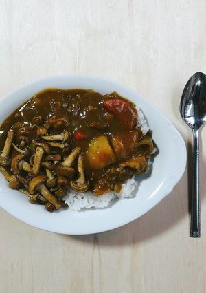 カレーのトッピングになめこソテー-レシピのメイン写真