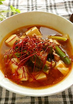 体ポカポカ♪坦々豆腐汁-レシピのメイン写真