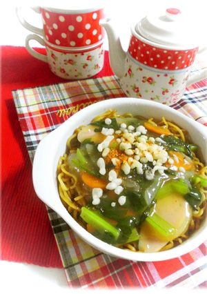 うんめぇ～♡　あんかけ中華焼きそば-レシピのメイン写真