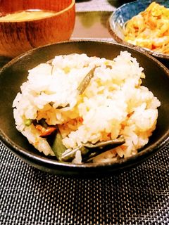 モチモチ山菜おこわ-レシピのメイン写真